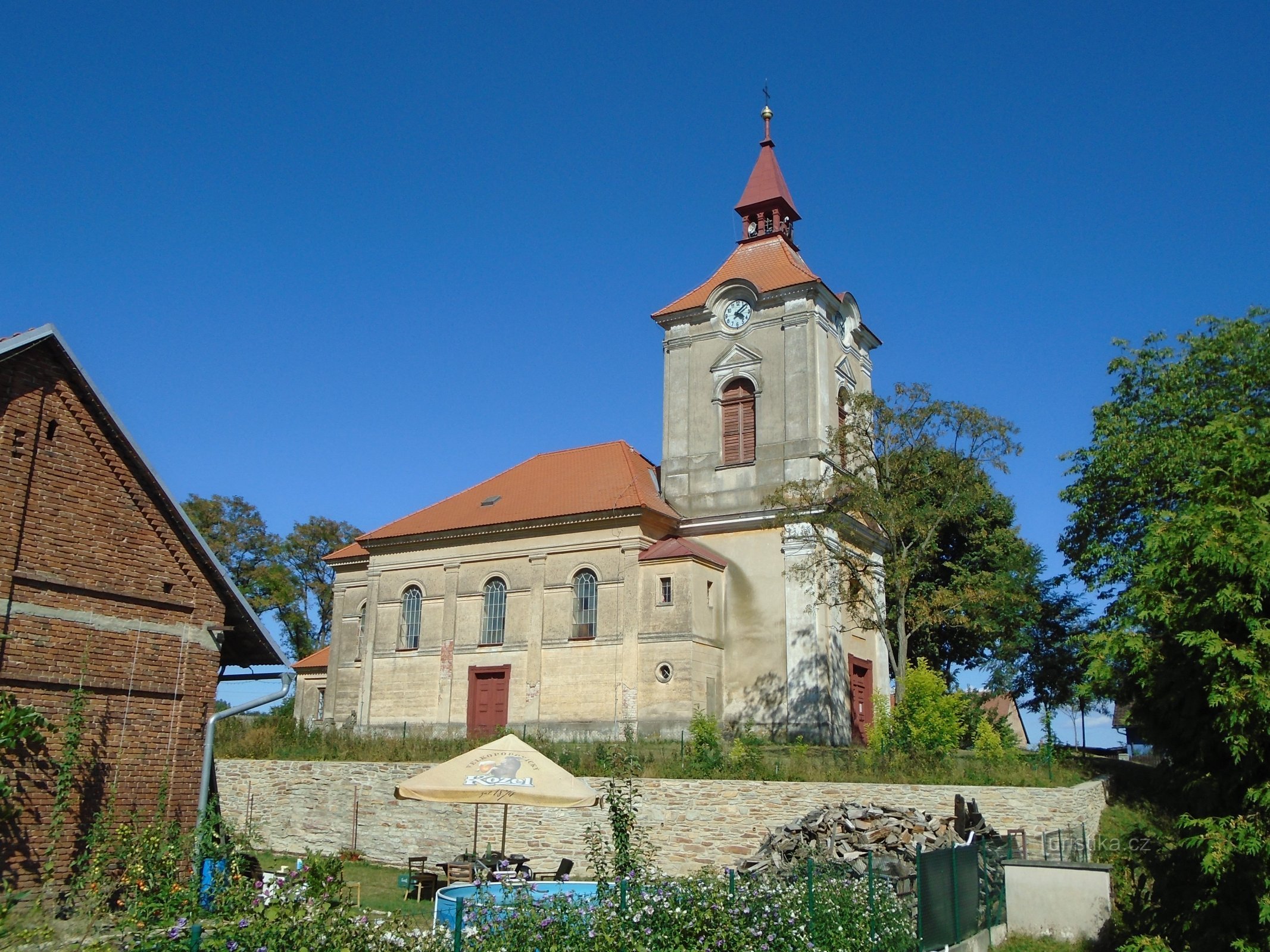 Kostel sv. Petra a Pavla (Jeníkovice, 6.8.2018)