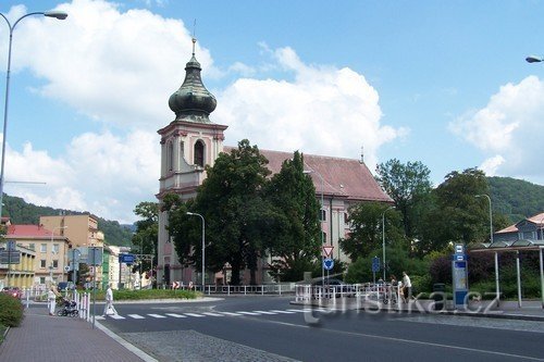 Kostel sv.Václava a sv.Blažeje v Děčíně-Masarykovo nám.