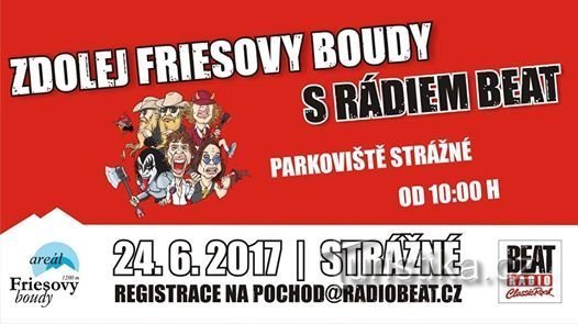 POCHOD S RÁDIEM BEAT - FRIESOVY BOUDY 2017, 24.6.
