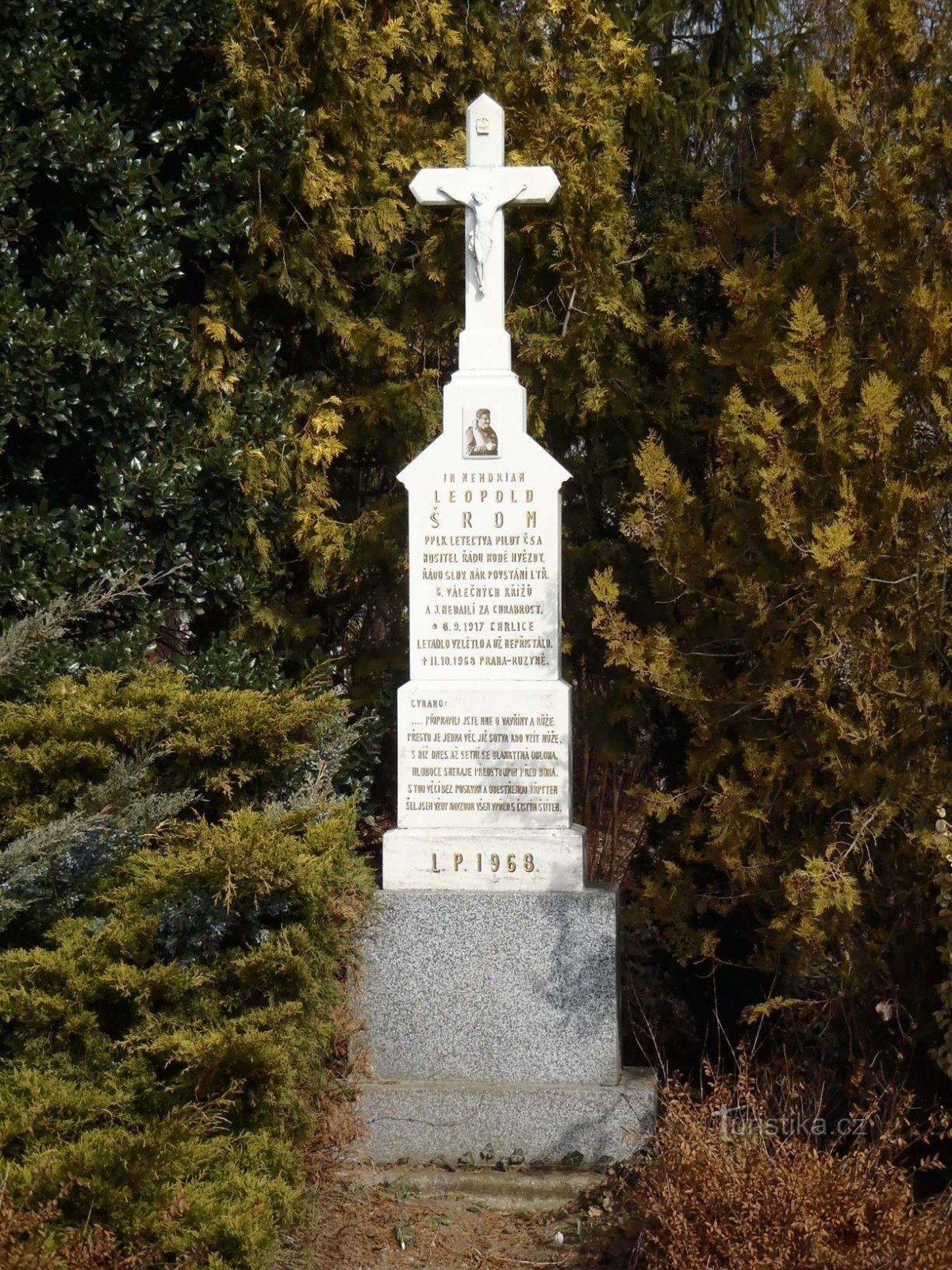 Pomník Leopolda Šroma v Chrlicích - 10.3.2012
