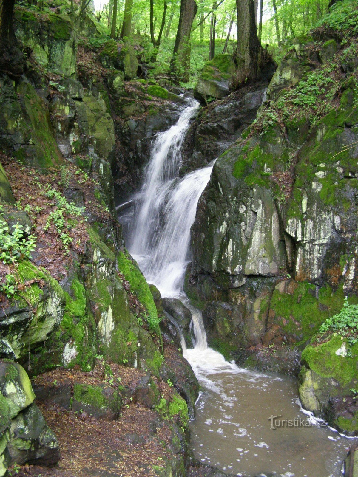 vodopád na Moravanském potoce