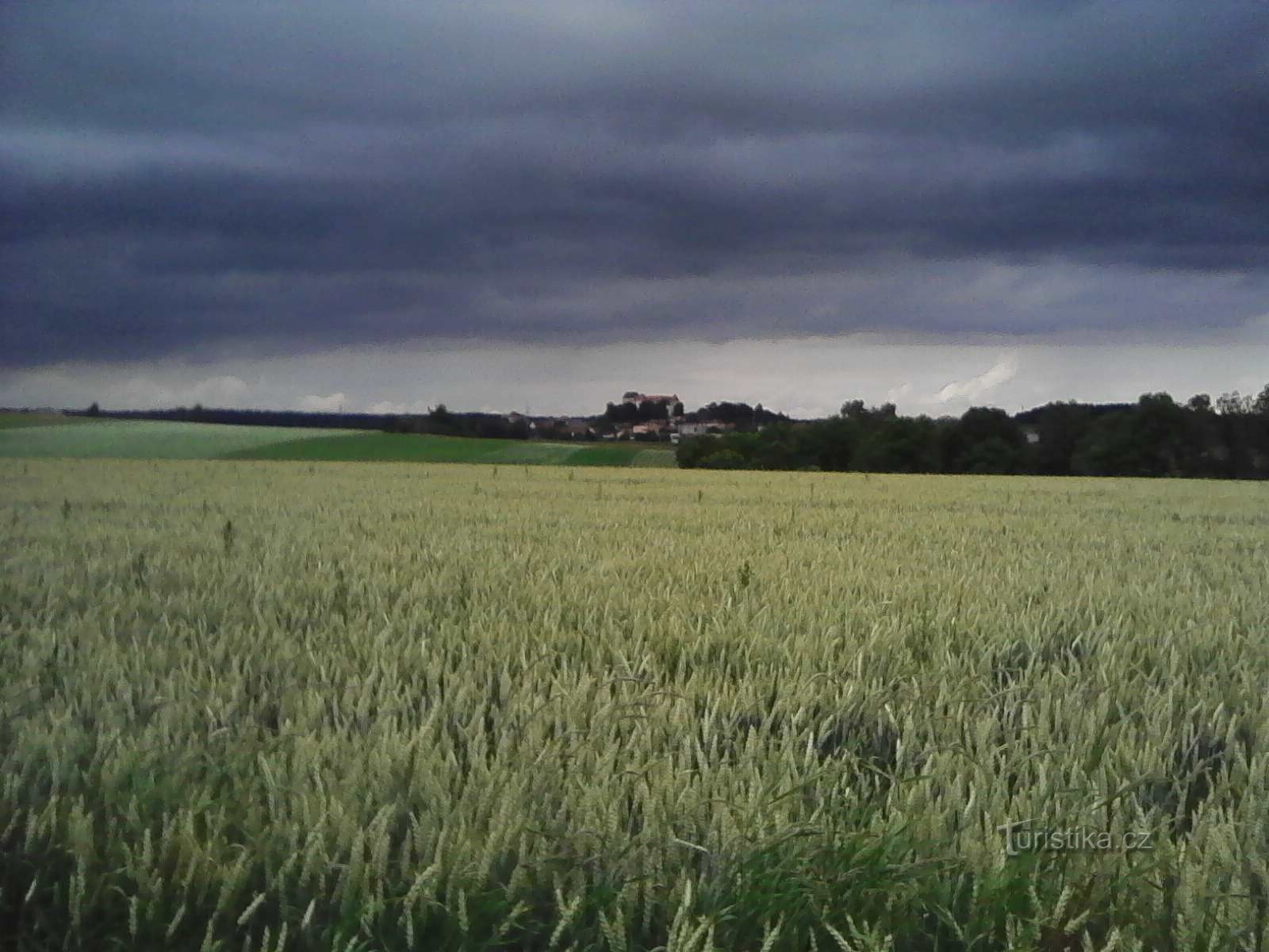 0. In the distance, in the dark clouds, the Stone Castle.