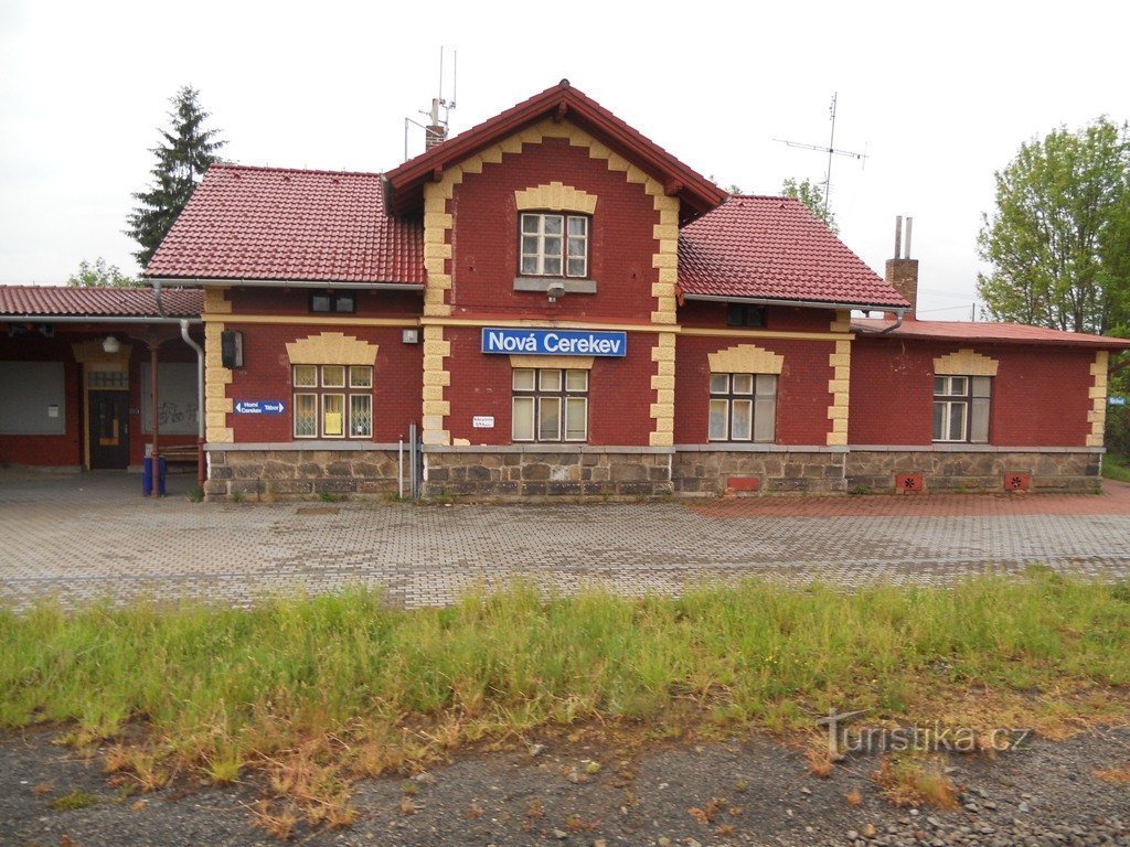 0. railway station in Nové Cerekva.