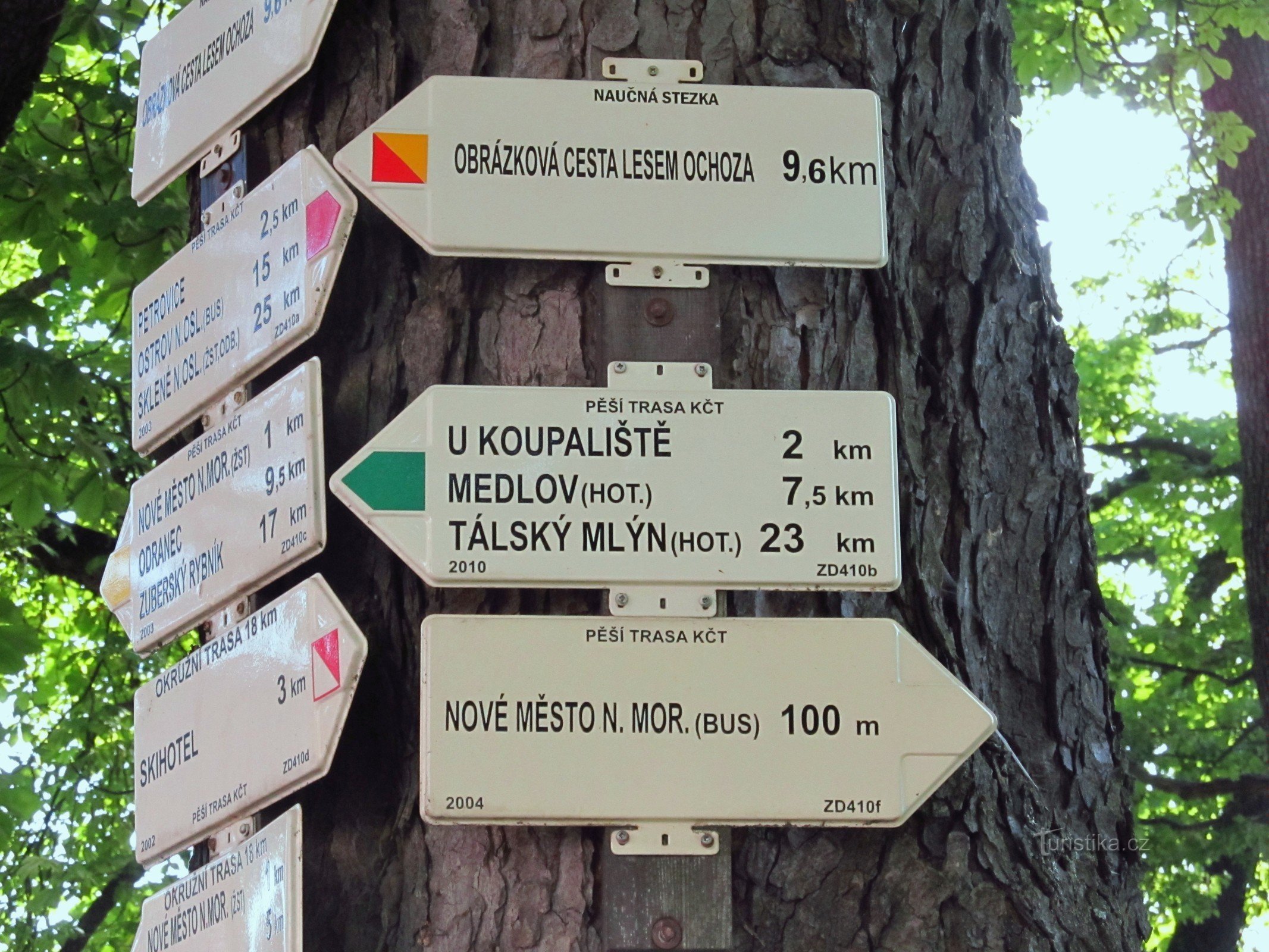 01 Signpost New Town in Moravia