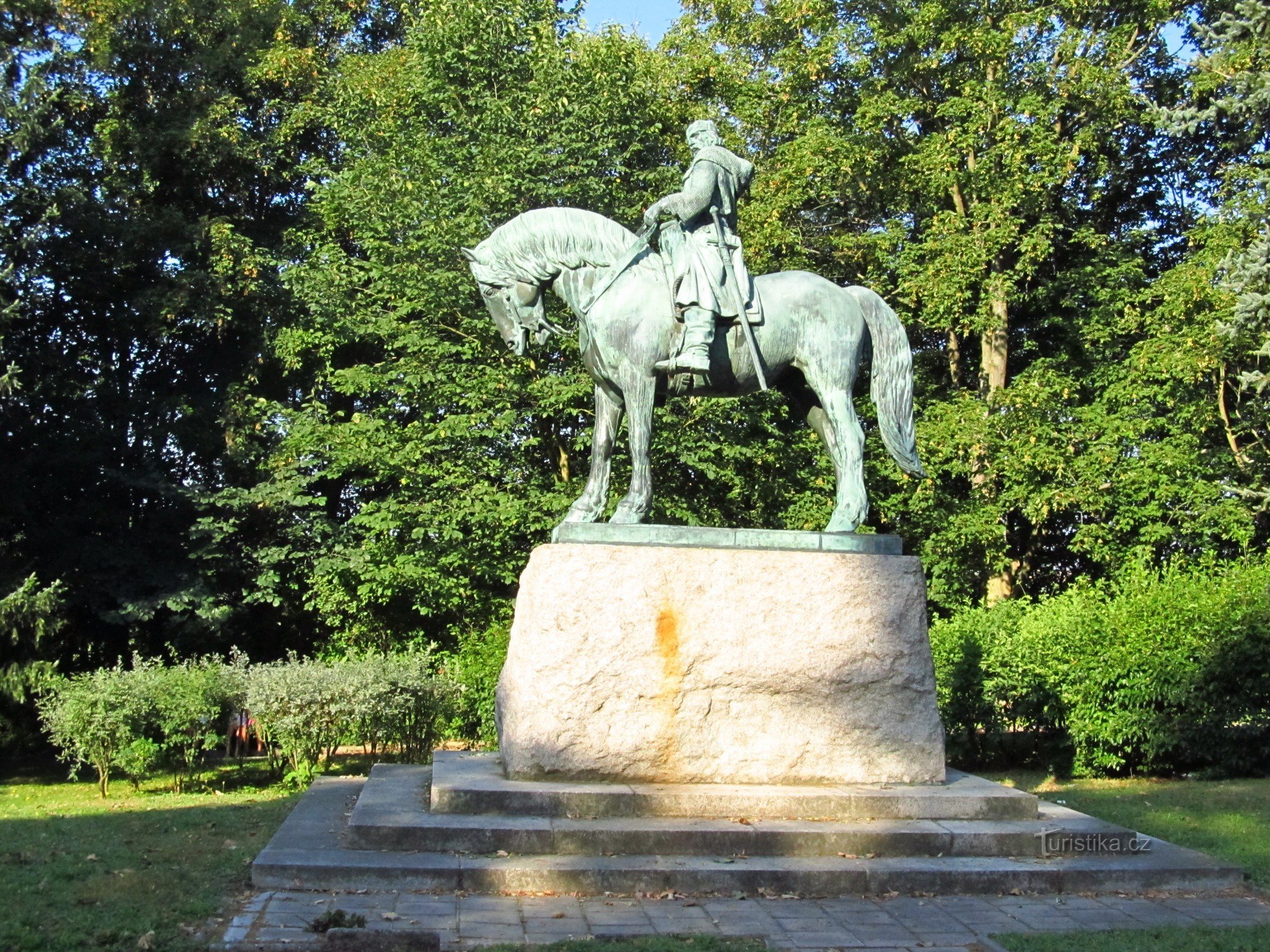 02 Přibyslav, statuia ecvestră a lui Jan Žižka