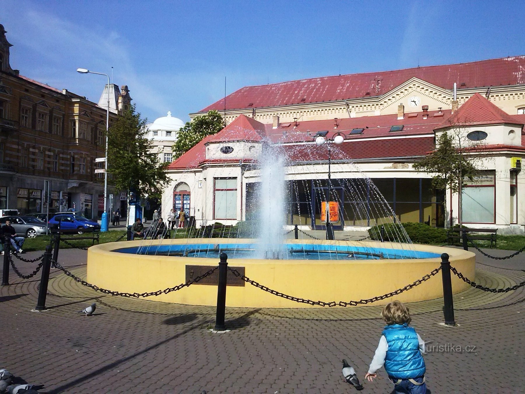 1. Fontän på Beneš-torget