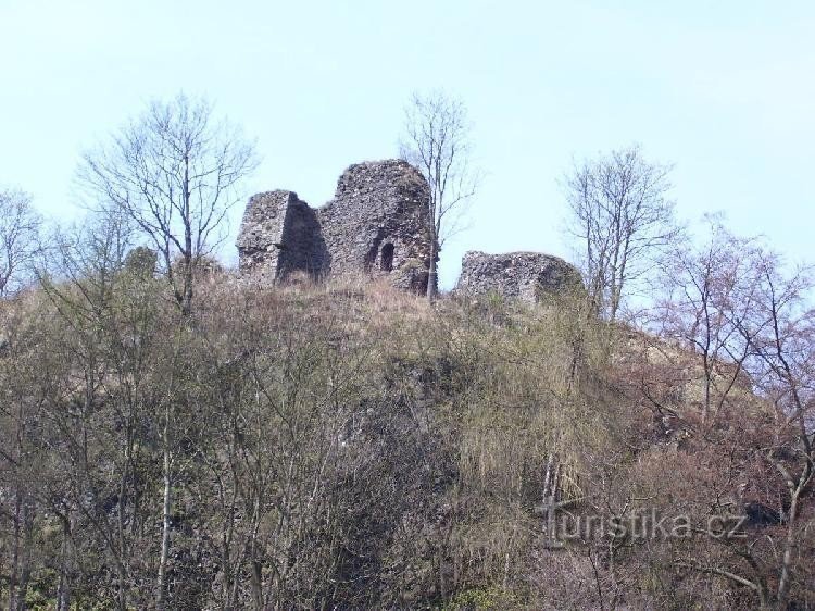 1 Hrad Ostrý - ruiner