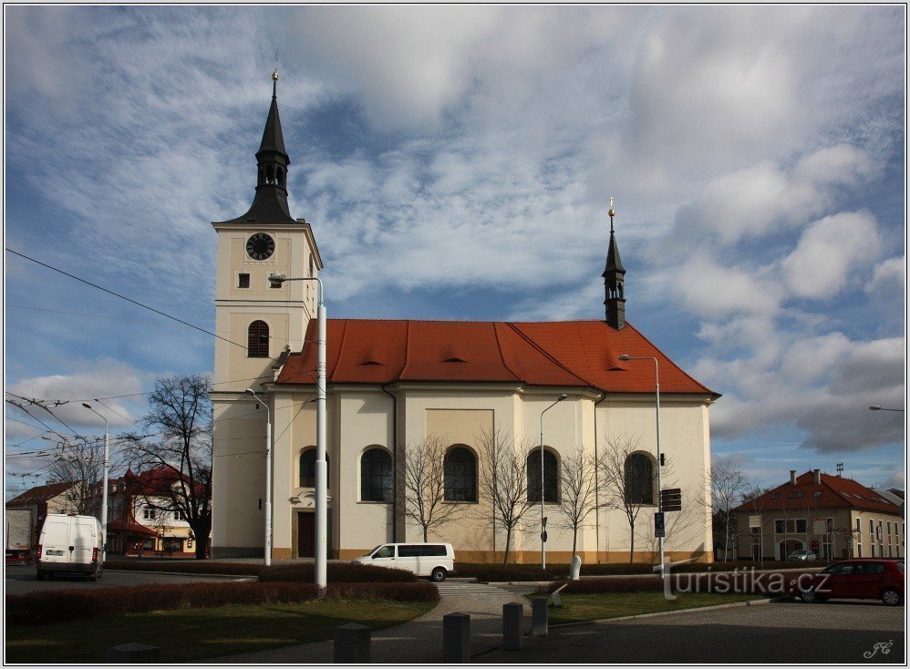 1-Lázně Bohdaneč, kerk van St. Maria Magdalena