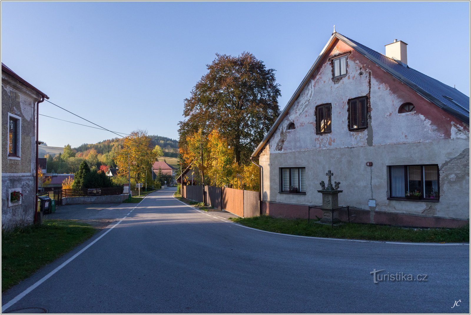 1-Olešnice în Orlické hory, drum spre Sedloňov