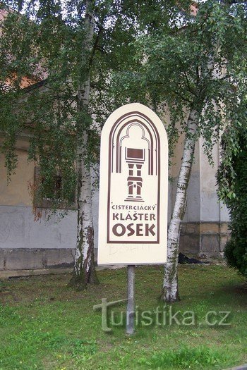 1.Orientační tabule kláštera Osek