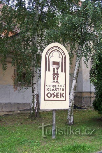 1. Orientation board of the Osek monastery