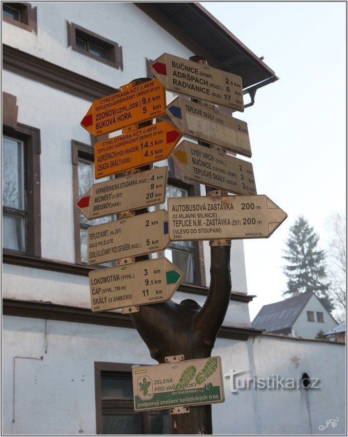 1-Signpost in Teplice nad Metují