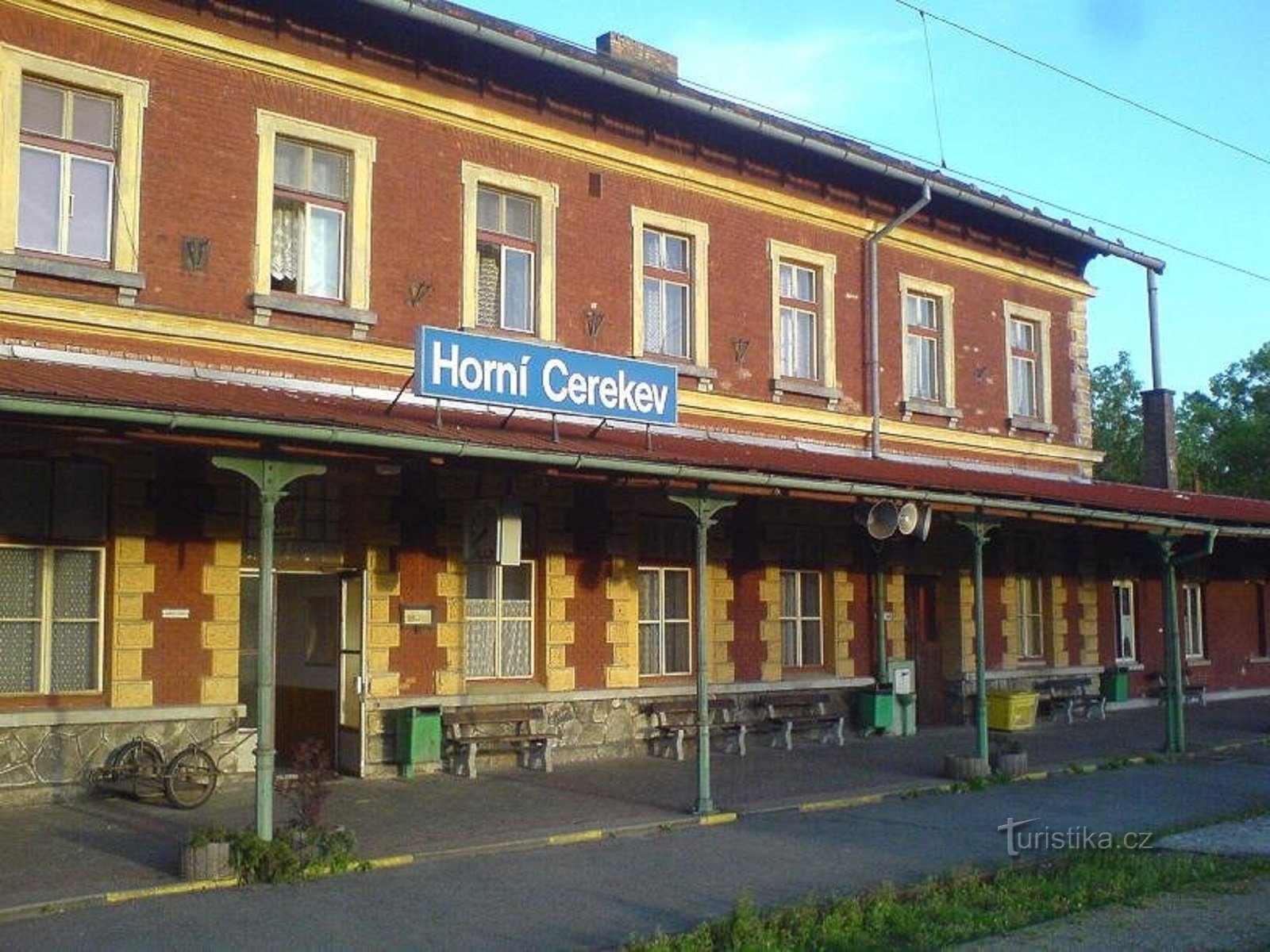 1. Train station in Horní Cerekv.