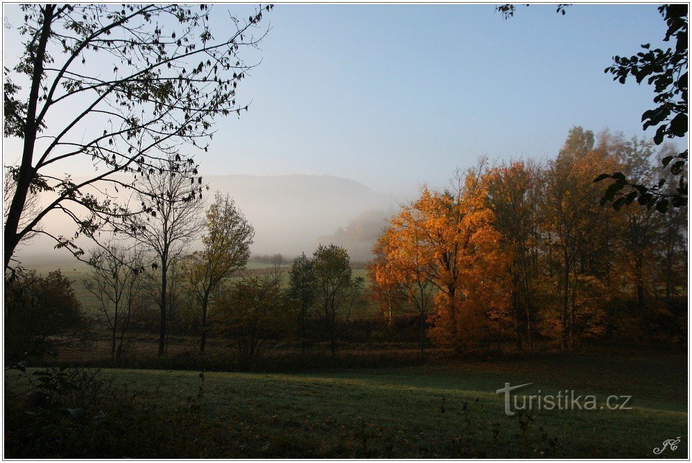 1-Behind Machovská Lhota, in the haze of Bor