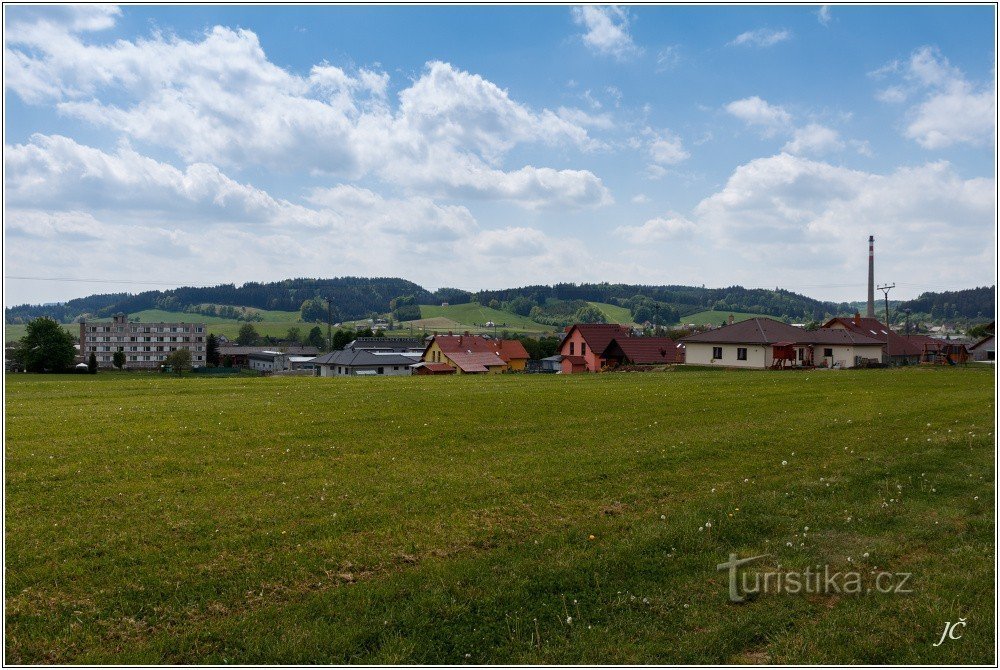 1-Žamberk, widok na Kozinec