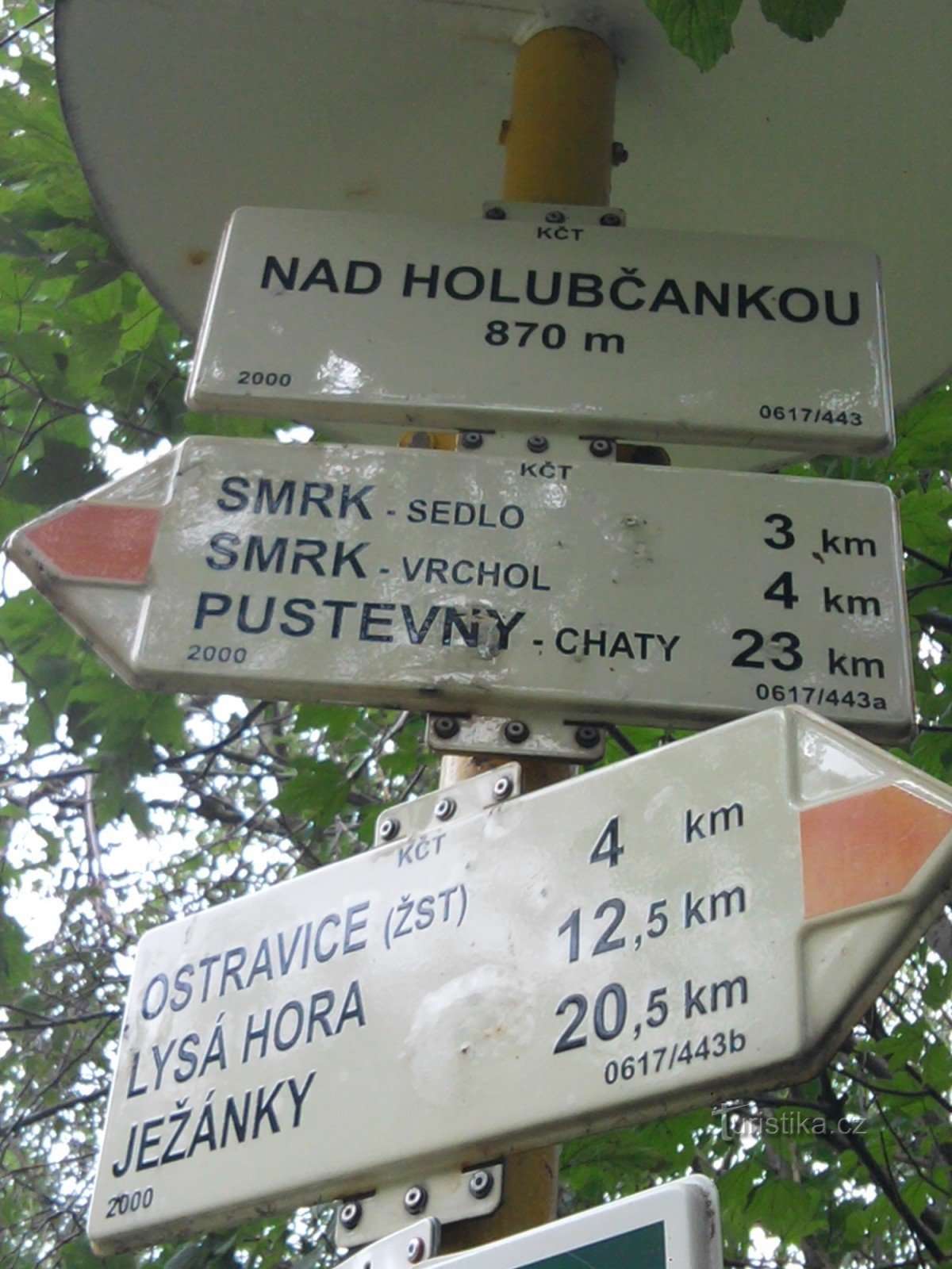 Smrk方面への最初の停留所 - Nad Holubčankou