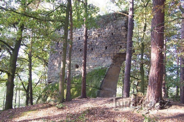 1. The ruins of the Vítkovec castle