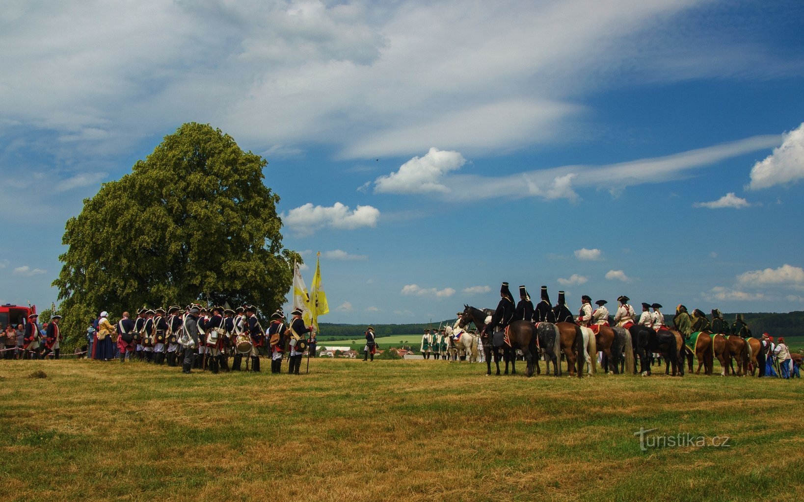 10/6/2018 - service commémoratif pour le 260e anniversaire de la bataille d'Ostřetín avec une cérémonie de dévoilement