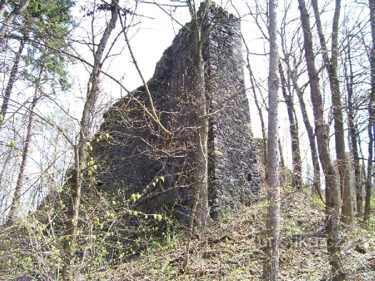 2 Hrad Ostrý - ruines