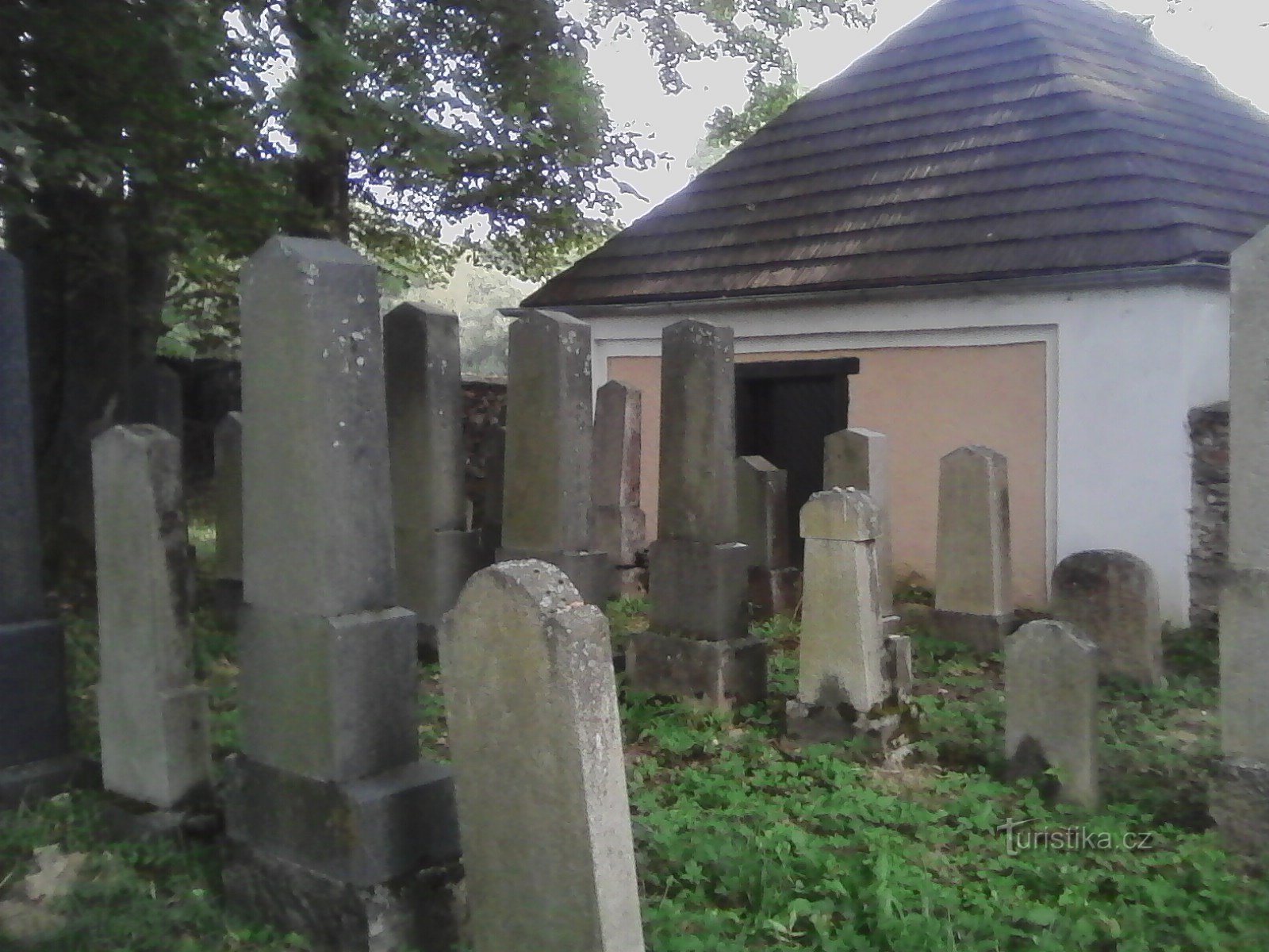 2. Cemetery in Černovice founded in the 17th century, the oldest tombstones from the end of the 17th century