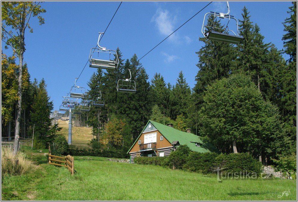 2-Janské Lázně, bajo el teleférico de Protěž