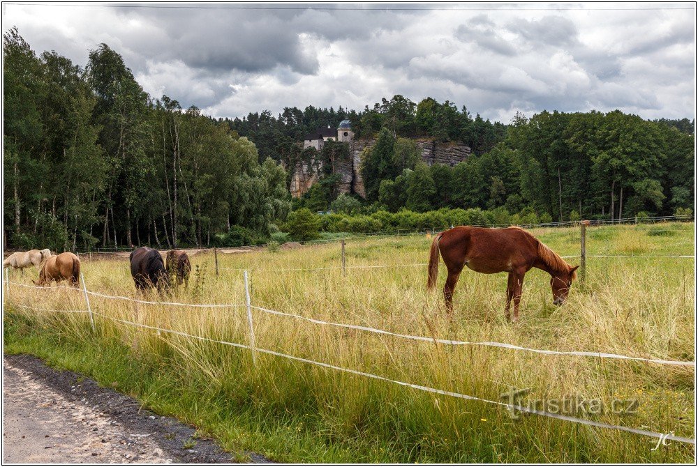 2-Juste à l'extérieur du village.