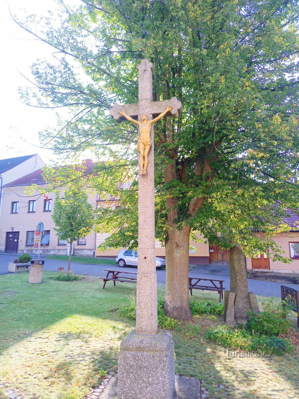 2. Cross from 1852 on Prokop Chocholouška Square