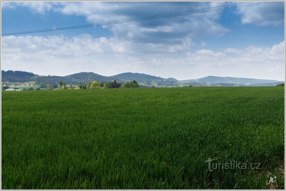 2-Au-dessus de Žamberk, vue vers l'ouest