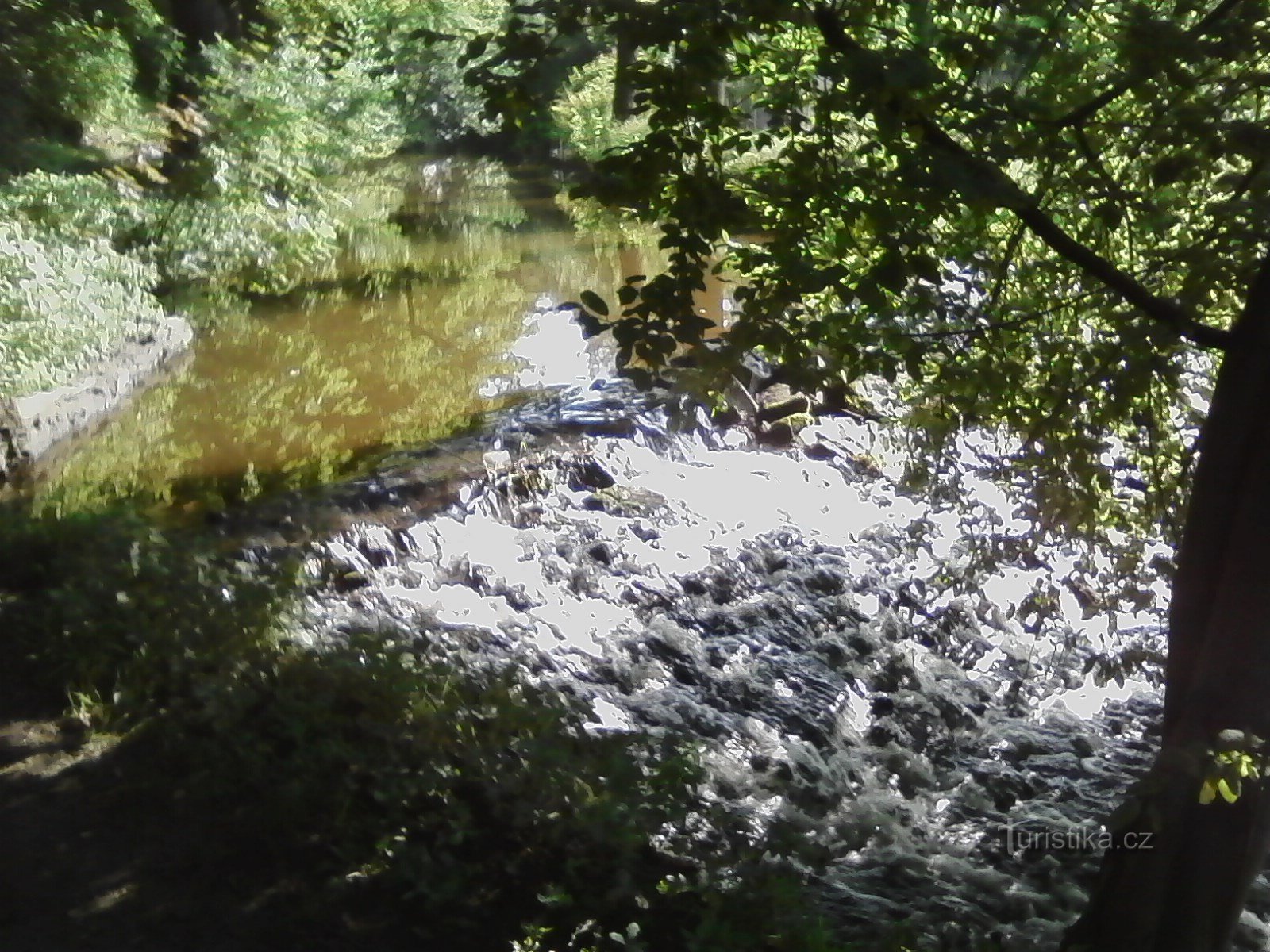 2. The Mastník stream forms a rapid here