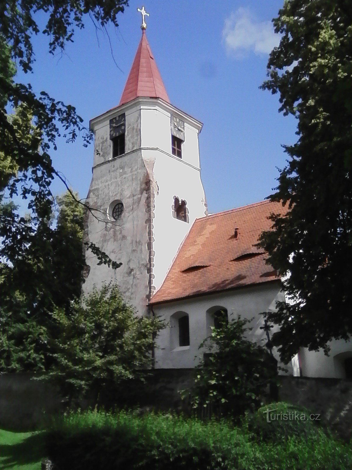 2. Late Romanesque church of St. Mikuláš in Nechvalice, perhaps from around 1240.