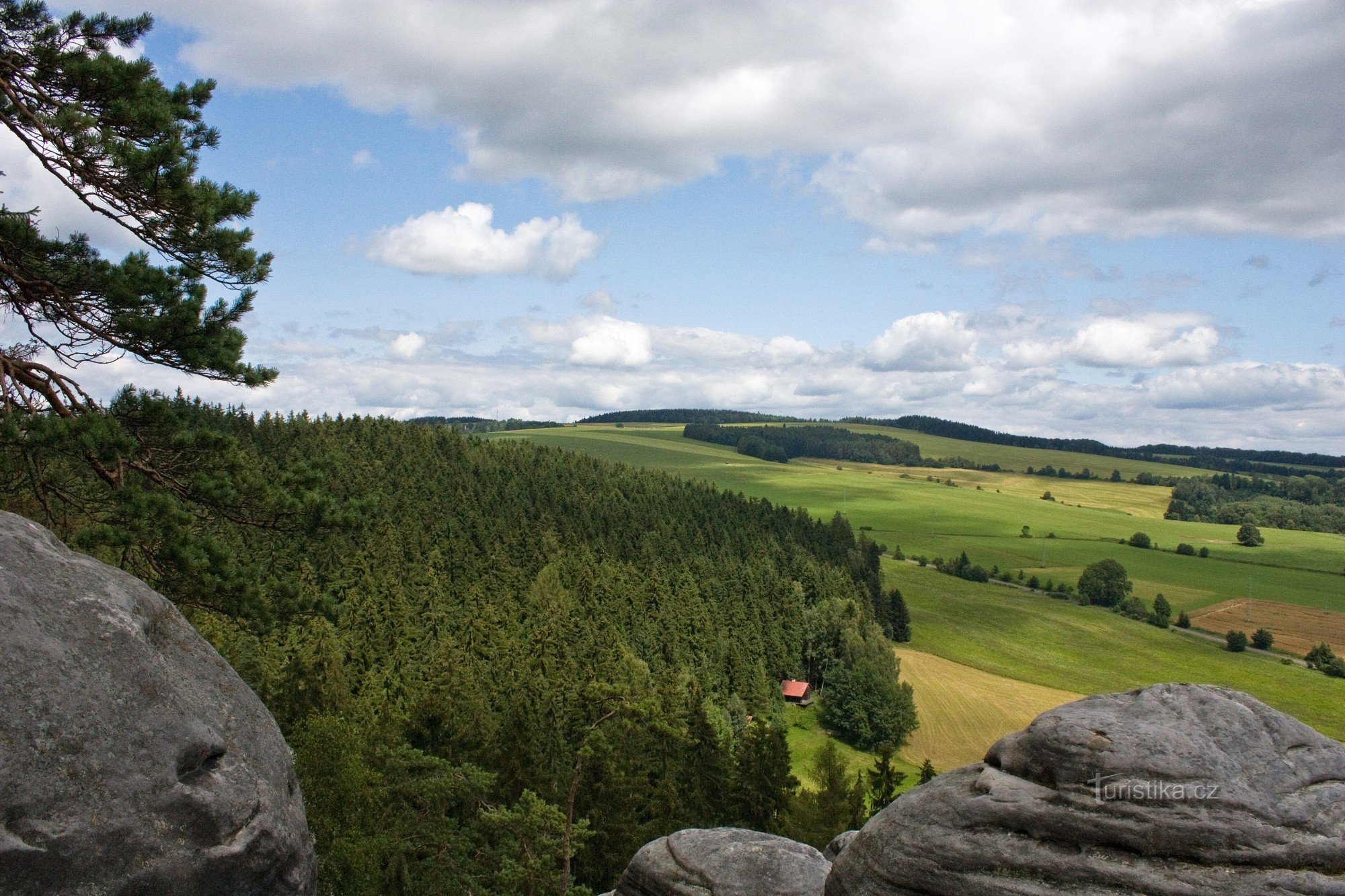 2-Vista dall'incrocio a Kočiče skaly