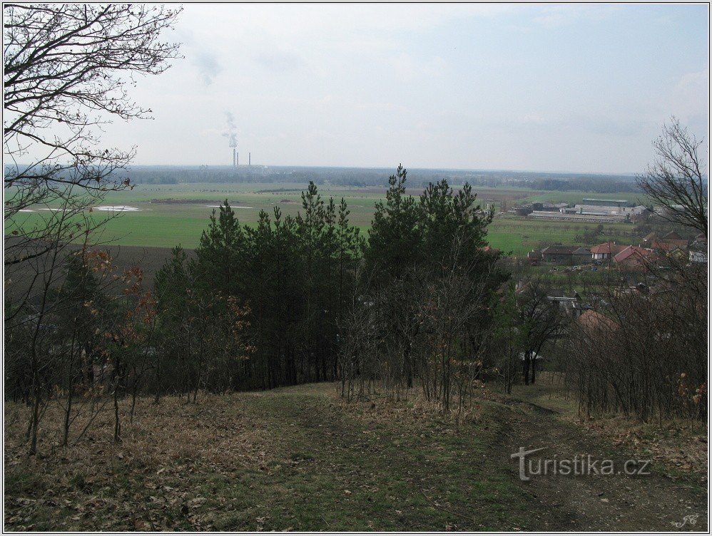 2-Vedere de pe dealul Milířské (Lhoty)