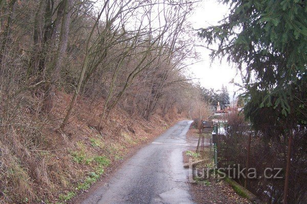 2. Ich gehe - und ein Blick zurück auf die Kabinen..