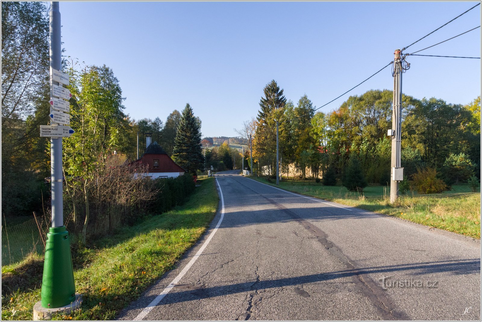 3-Dolní Olešnice, carrefour, route vers Dobruška