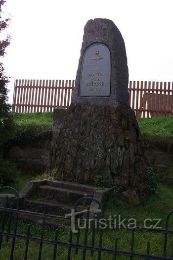 3. Muistomerkki ensimmäisen ja toisen maailmansodan uhrien risteyksessä Holanyssa