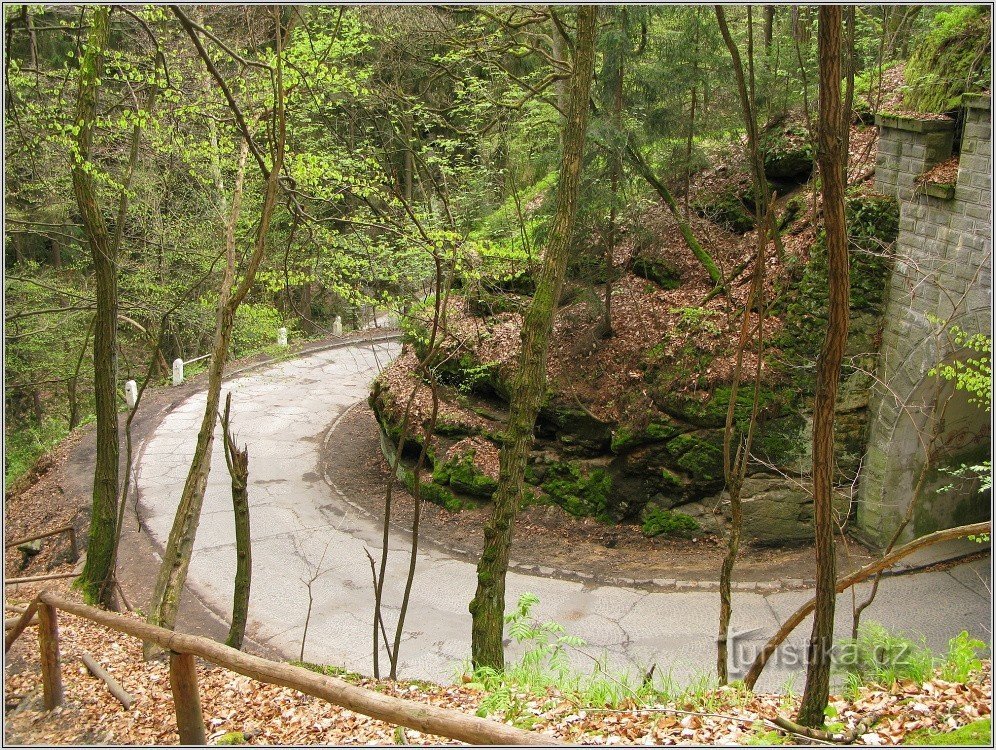 3-Serpentinen vor dem Tunnel