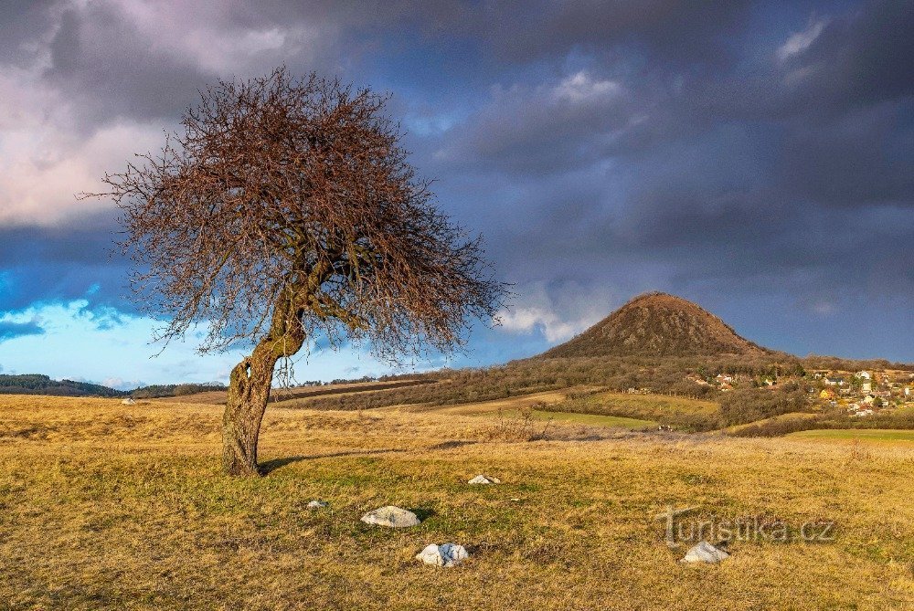 4 ruiner i södra delen av Bohemian Central Highlands med en drönare