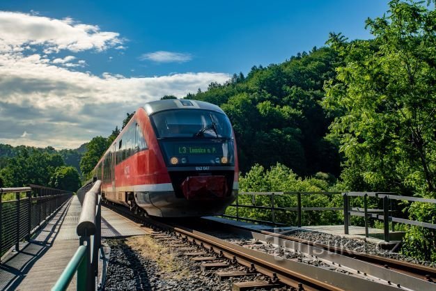 5 voyages en train dans la région de Liberec