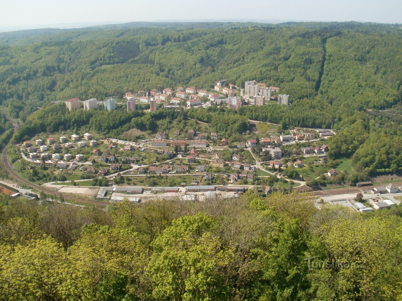 Adamov depuis la tour d'observation d'Alexandrova