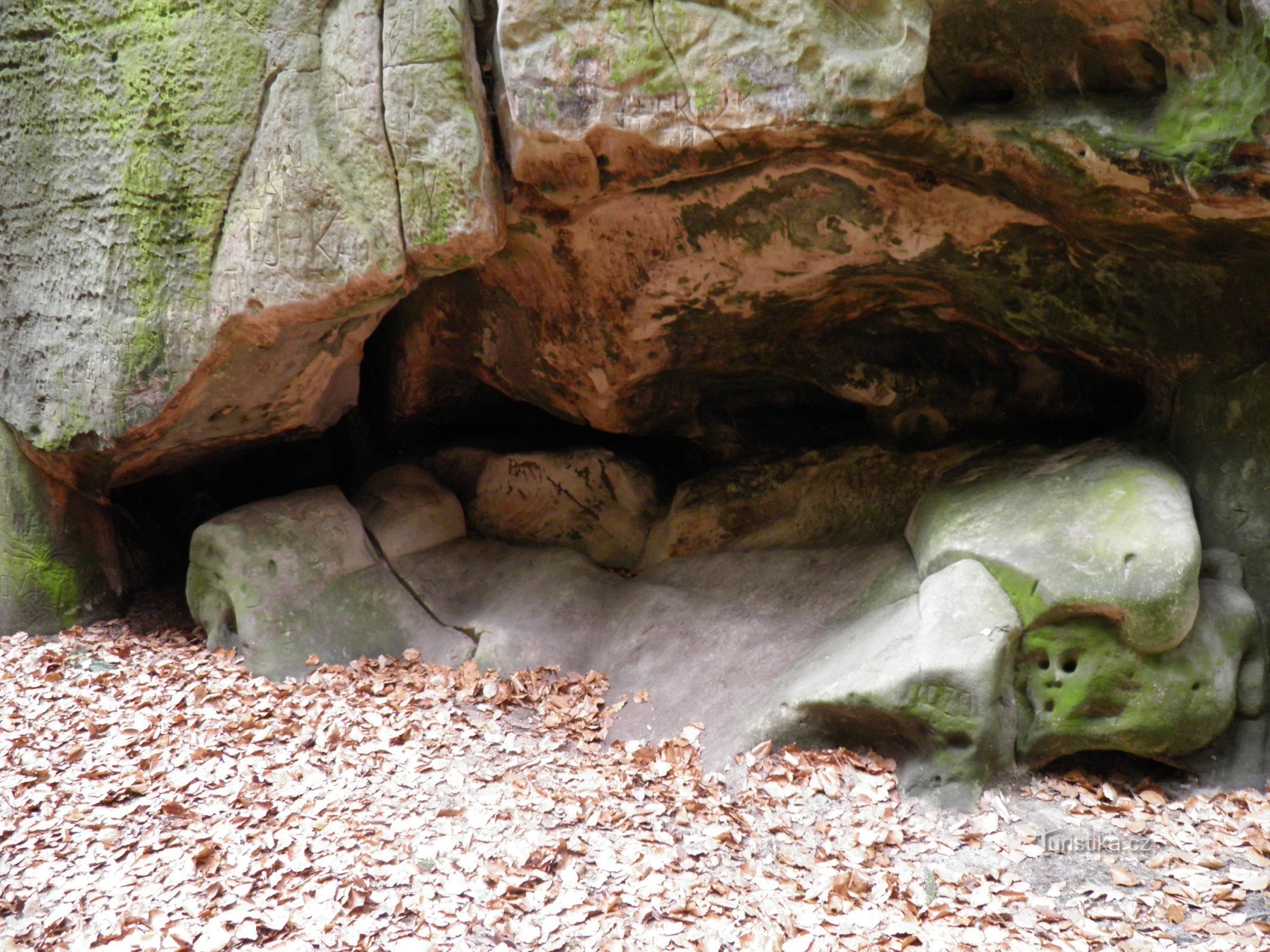 Adams Bett - ein Felsrelief im Böhmischen Paradies.