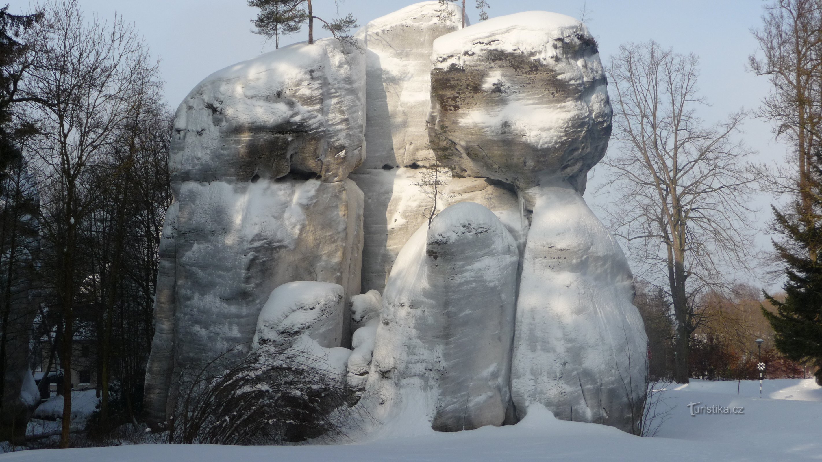 Die Felsen von Adršpaš sind auch im Winter schön!