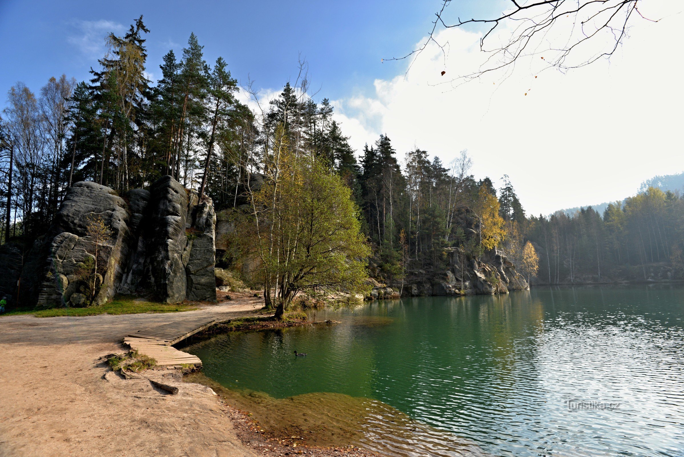 Adršpašské skály : travaux de sable