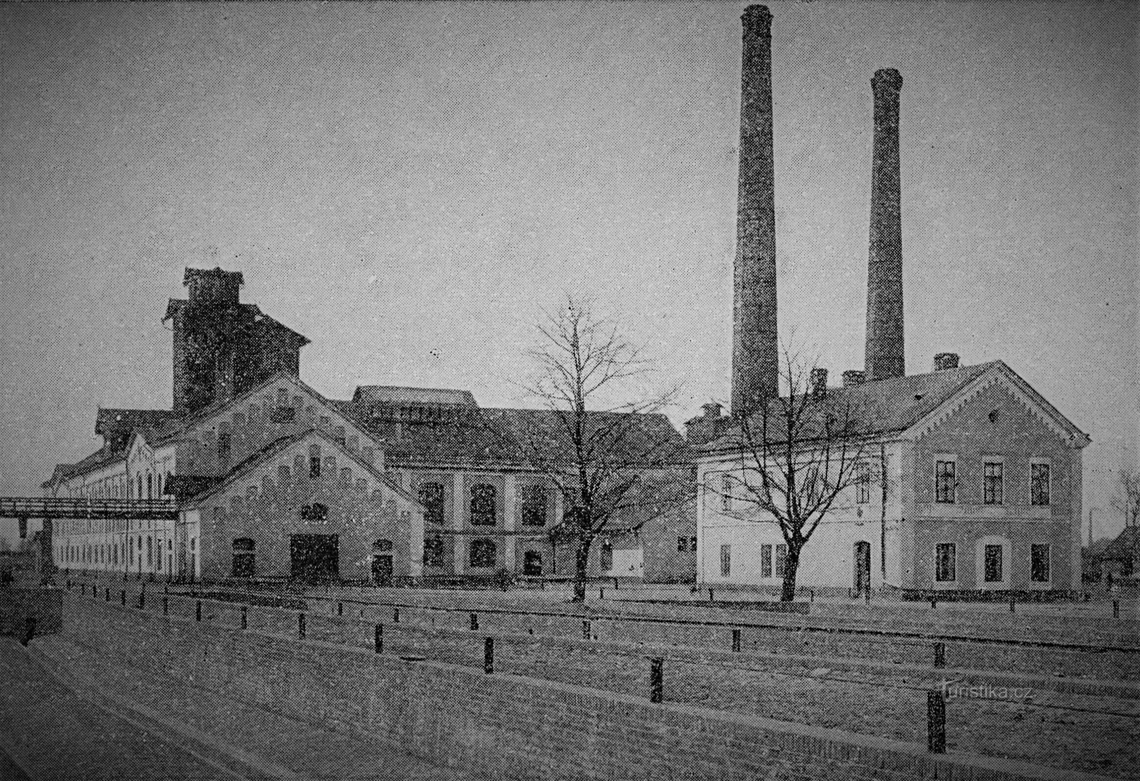 Aktiesukkerfabrik i Pardubice i førkrigstiden