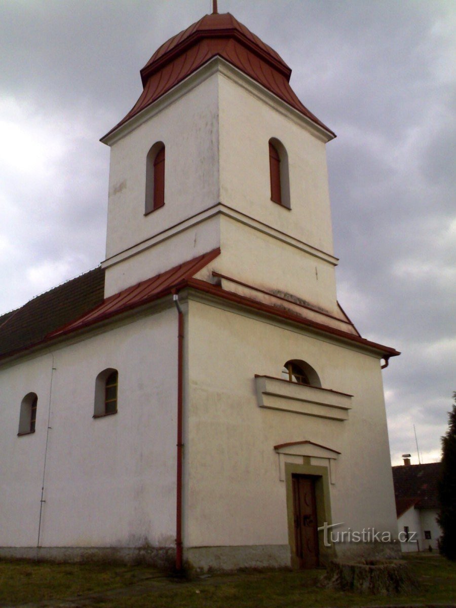 Albrechtice nad Orlicí - Szent István-templom. Keresztelő János