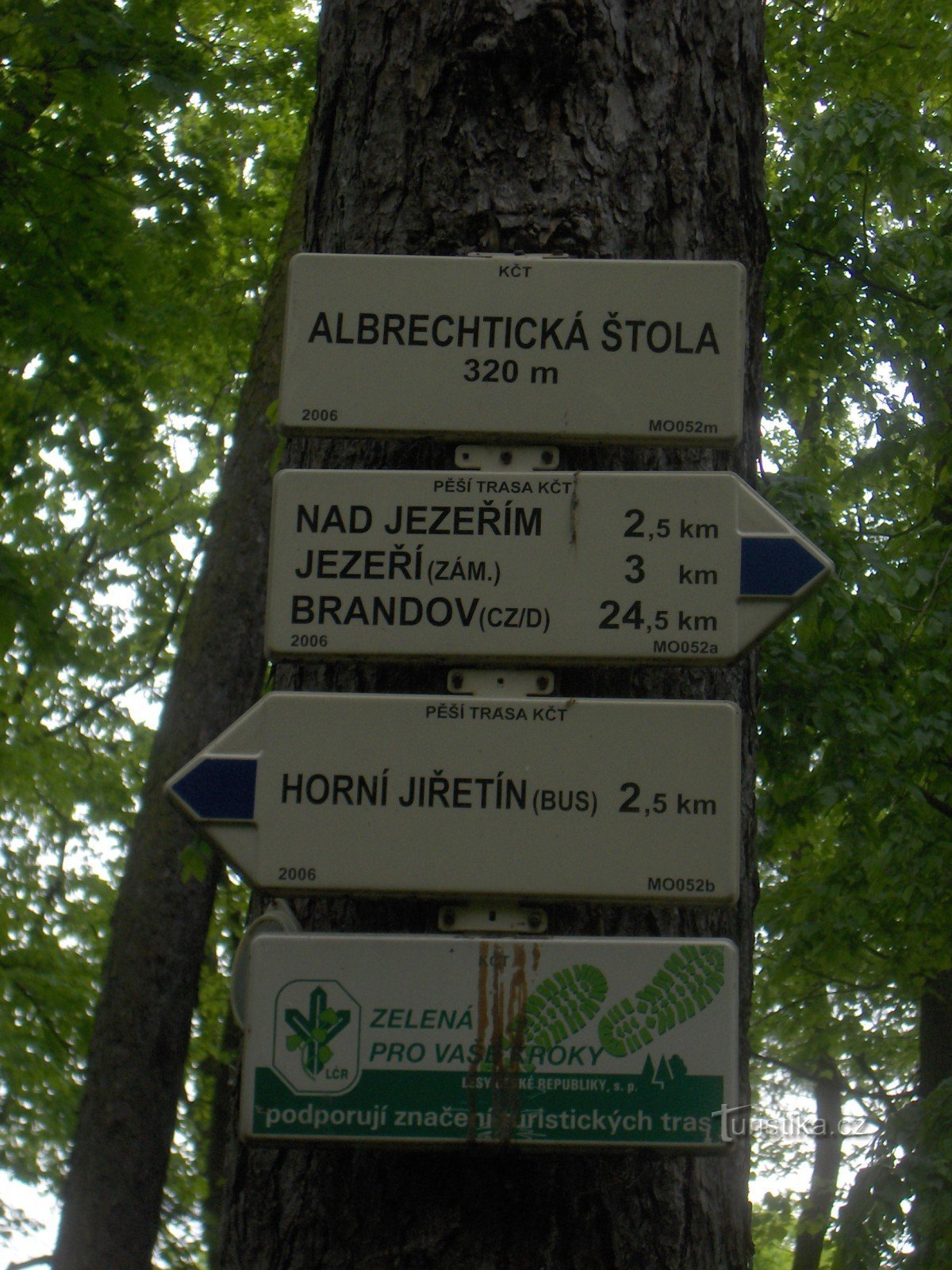 Albrechtick-tunnelen og Jezeří-tunnelen.