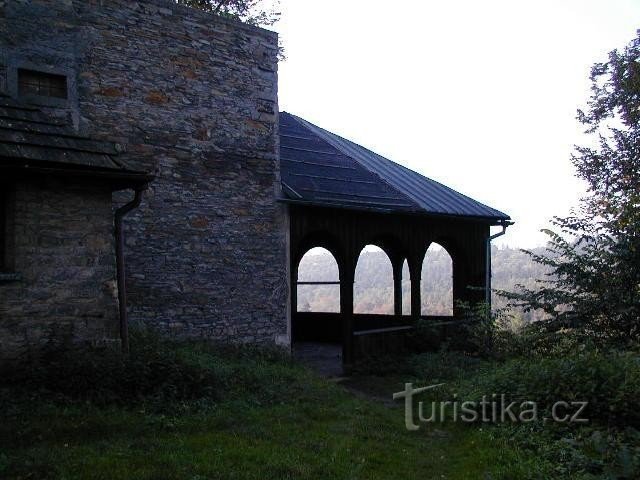 Gazebo vanaf de zijkant