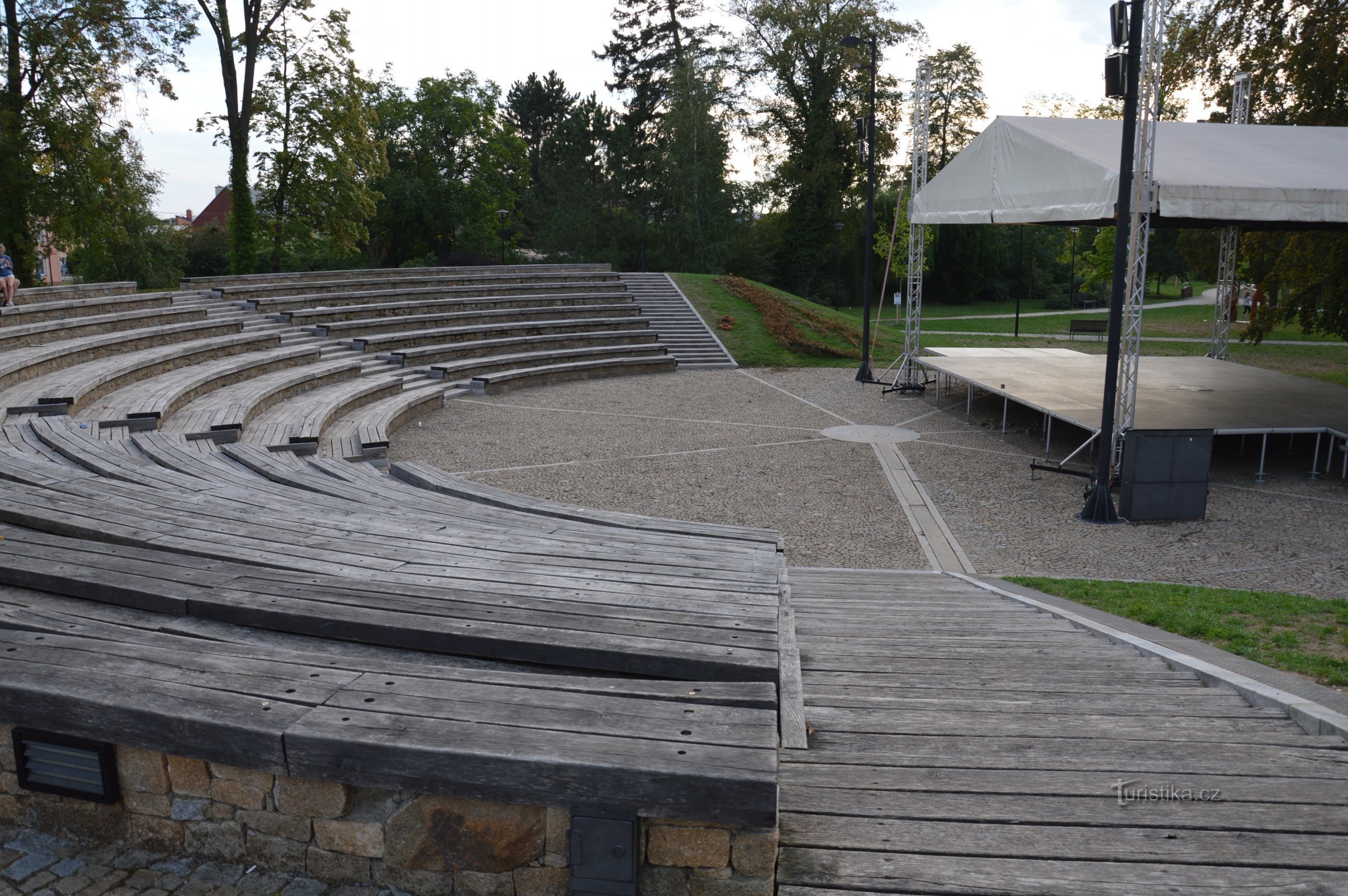 amfitheater in de kasteeltuin