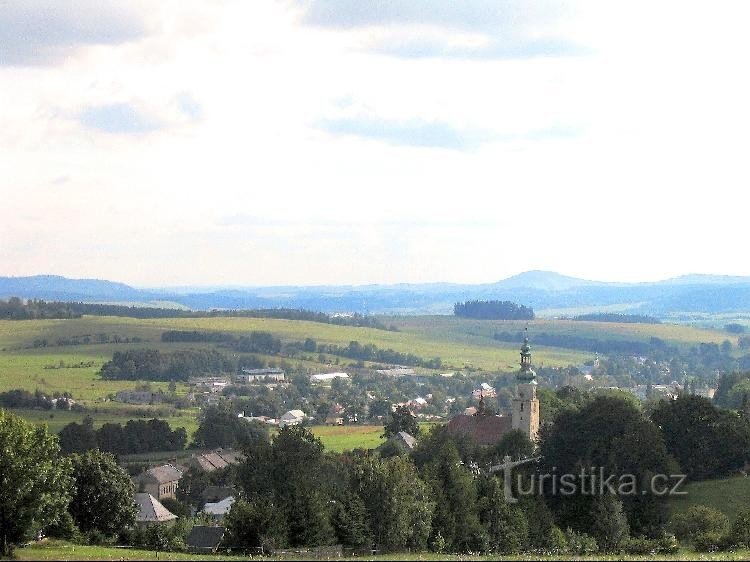 Andělská Hora uit Anenský vrch