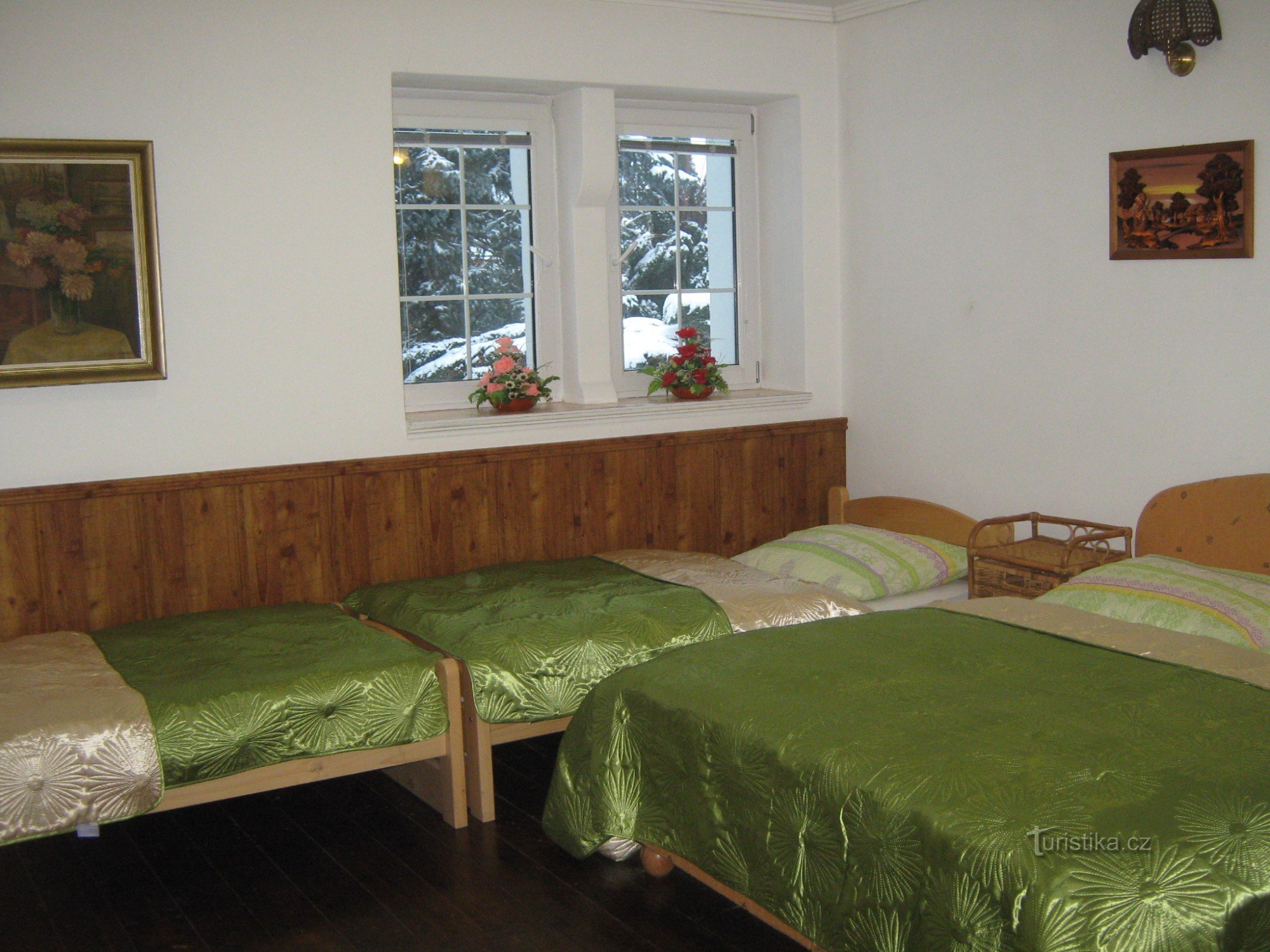 apartman 1B-franciaágy és két ágy