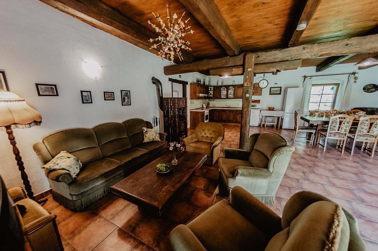 Apartmán č.1.obývak s kuchyní